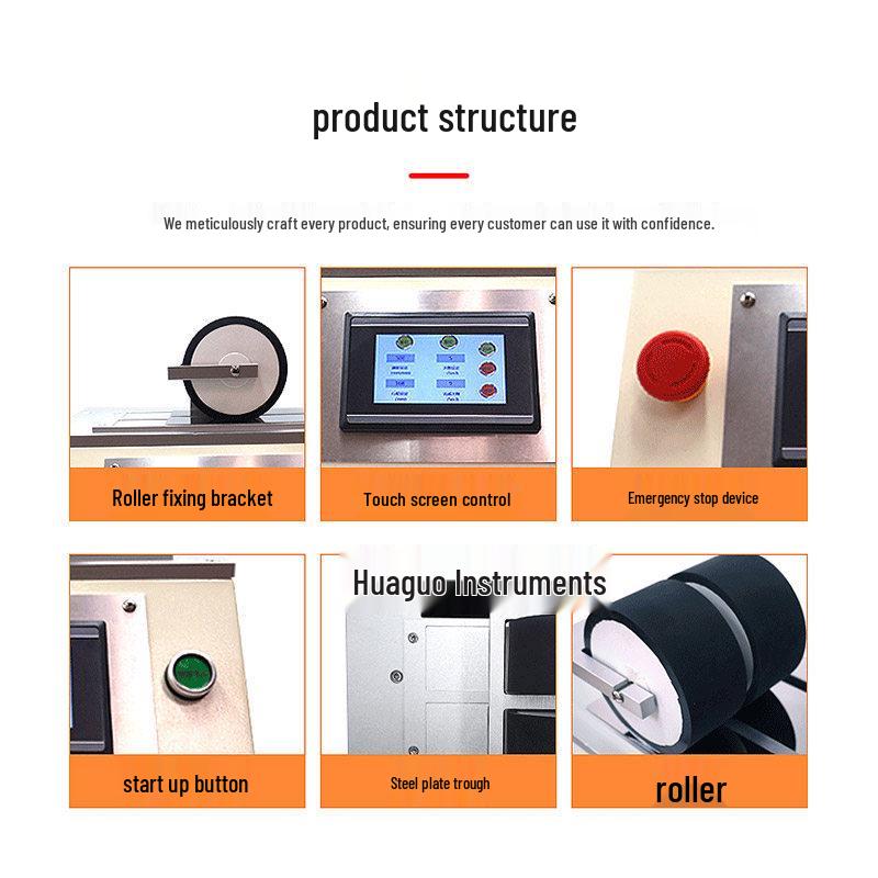 Electric Manual 2kg Rubber-Coated Roller for Tape Holding & Peeling Force Testing
