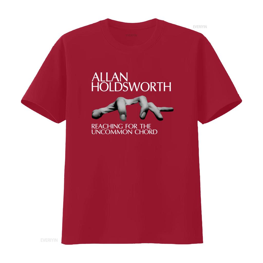 Allan Holdsworth Black Adult T Shirt High Quality with Reaching for the Uncommon Chord Print vintage Washed designer clothes