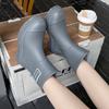 Short Rain Shoes Women's Waterproof and Non-slip Water Boots Wear-resistant Outdoor Versatile Shoes Kitchen Work Water Shoes