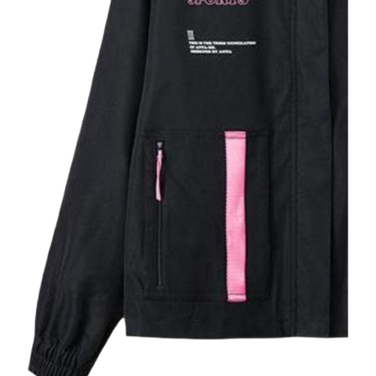 ANTA Women's Multi-Pocket Workwear Jacket Black with Pink Accents 162218612-2