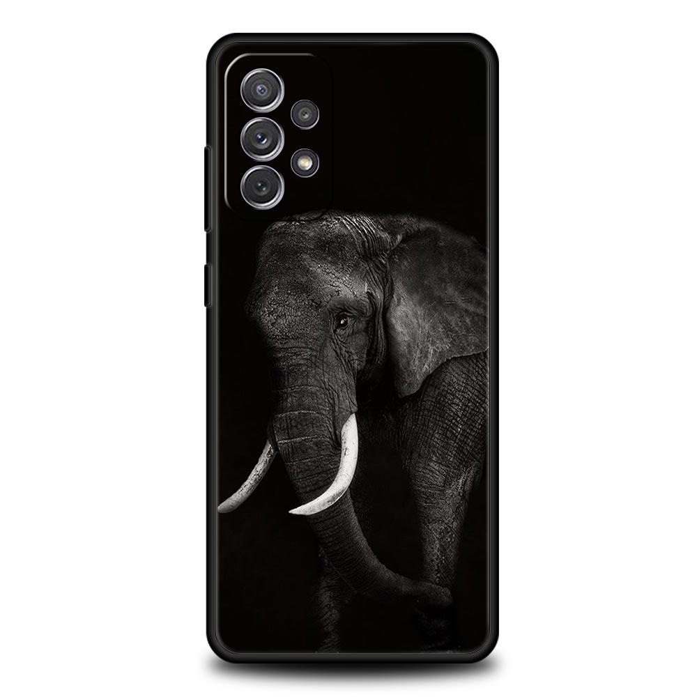 Animal Elephant Case for Samsung A51 A71 A21S A12 A11 A15 A25 A31 A41 A52 A32 A23 A33 A53 A73 A03S A05S A13 5G A72 A54 A34 Cover