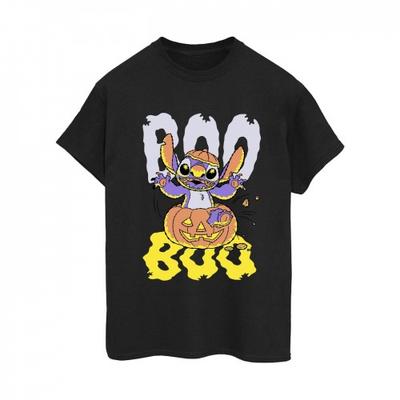 Женская/дамская футболка бойфренда из хлопка с принтом тыквы Boo