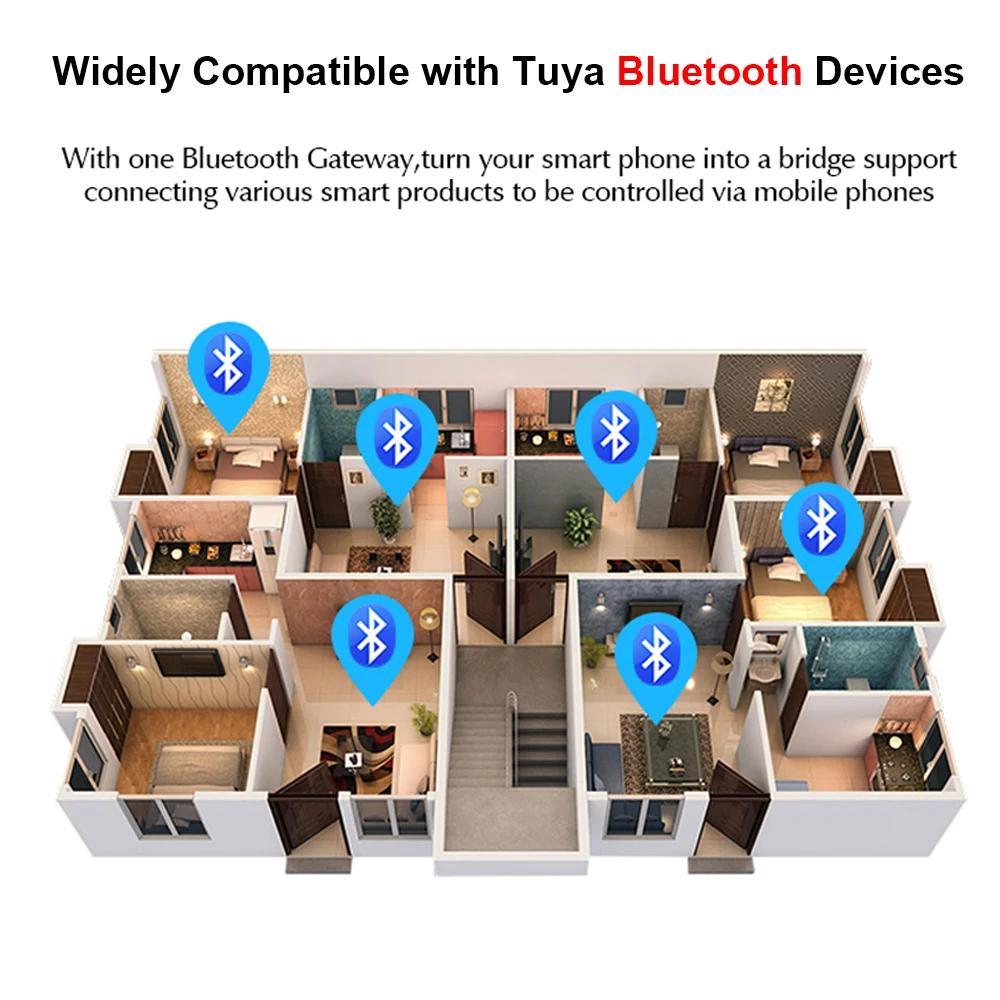 Tuya Bluetooth Шлюз Хаб Умная Сеть SIG Mesh Мост WiFi Приложение Smart Life Удаленное Управление Bluetooth Устройством Работает с Alexa Google Home