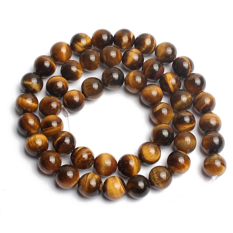 Бусины жёлтый тигровый глаз 38 см для изготовления ювелирных изделий
