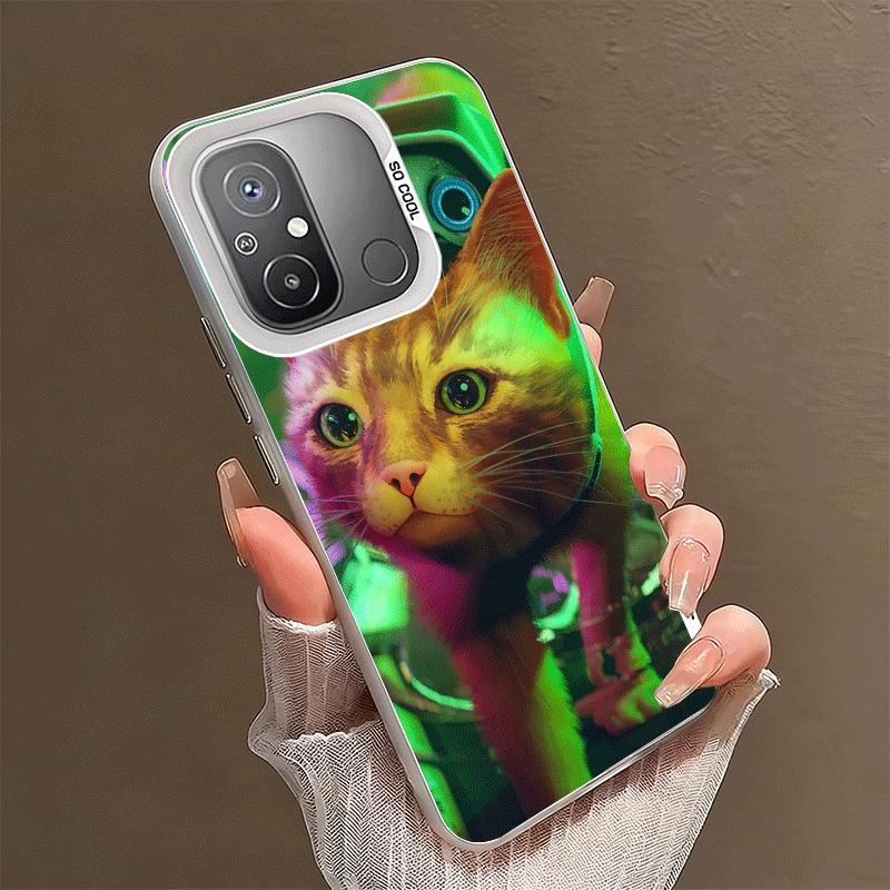 Чехол для телефона Stray Cat Game B-12 Ударопрочный для Xiaomi Poco X7 X6 X5 X3 Pro F7 Ultra M8 Redmi 15C 15 14C 13C 12C 10C 13 12 10