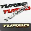 3D Металлический Логотип TURBO Эмблема Креативные Буквы Табличка Декаль на Багажник Наклейка Турбо Значок Увеличения Мощности Автомобиля Аксессуары для Стайлинга Автомобиля