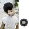 Bow Bowknot Hair Bun Women Spring Clips Hairgrips Cover Net Sweet Korean Bun Snood  For Girls