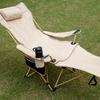 Портативное складное регулируемое кресло-шезлонг для улицы с подлокотниками для кемпинга, пляжа и рыбалки