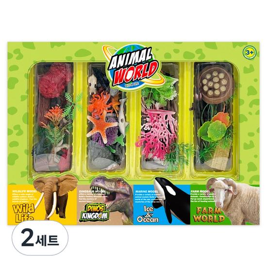 Набор фигурок Animal World, 2 набора, популярные игрушки в Корее