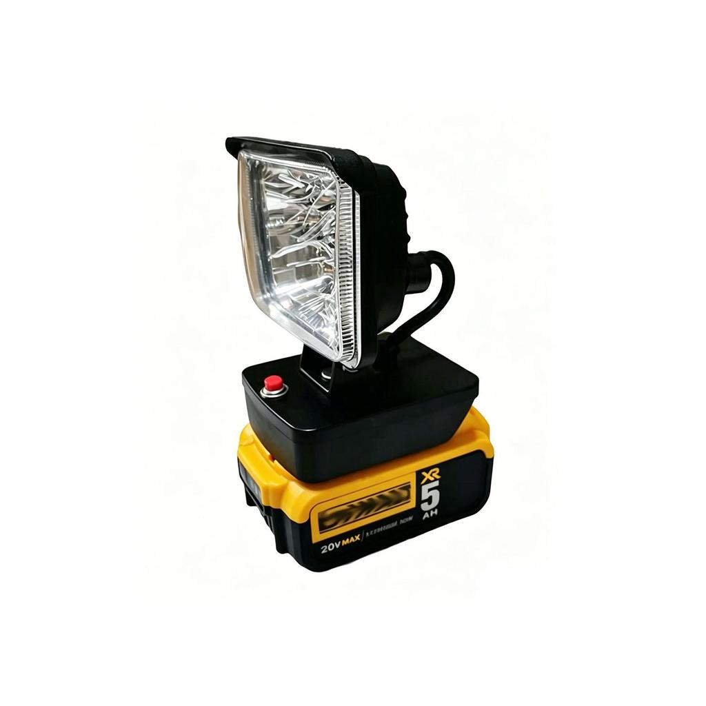 18-вольтовый литий-ионный аккумулятор со светодиодным фонариком для Bosch, DeWalt, Milwaukee, Makita