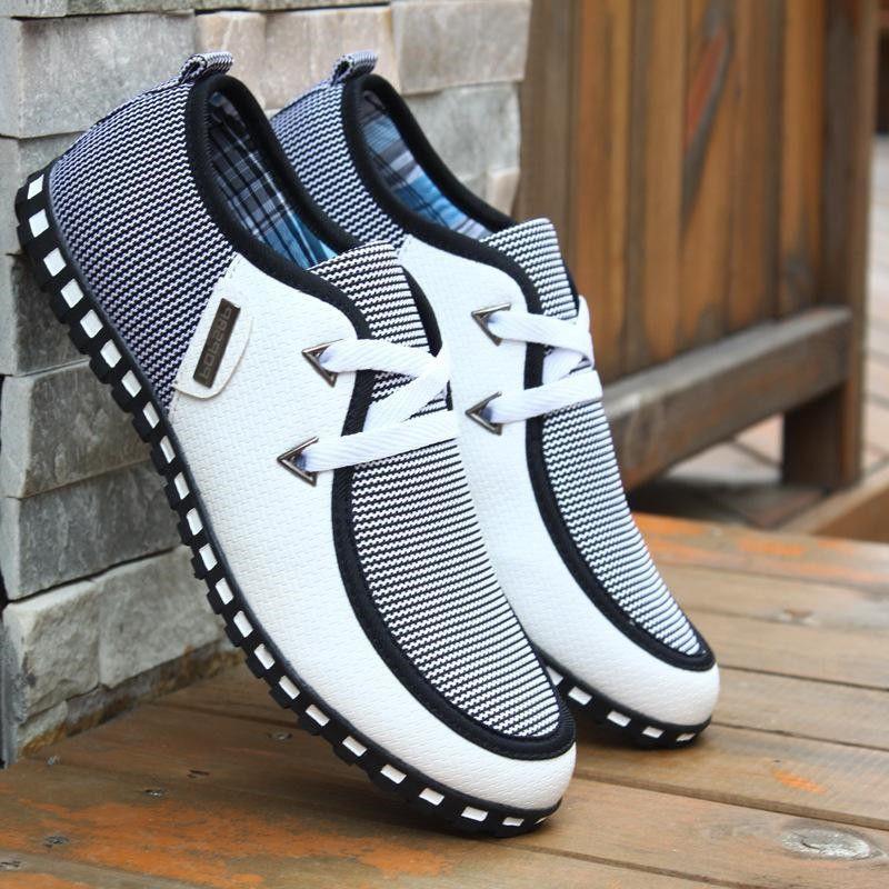 Classic Men's Driving Loafers In Durable Canvas For All-day Comfort