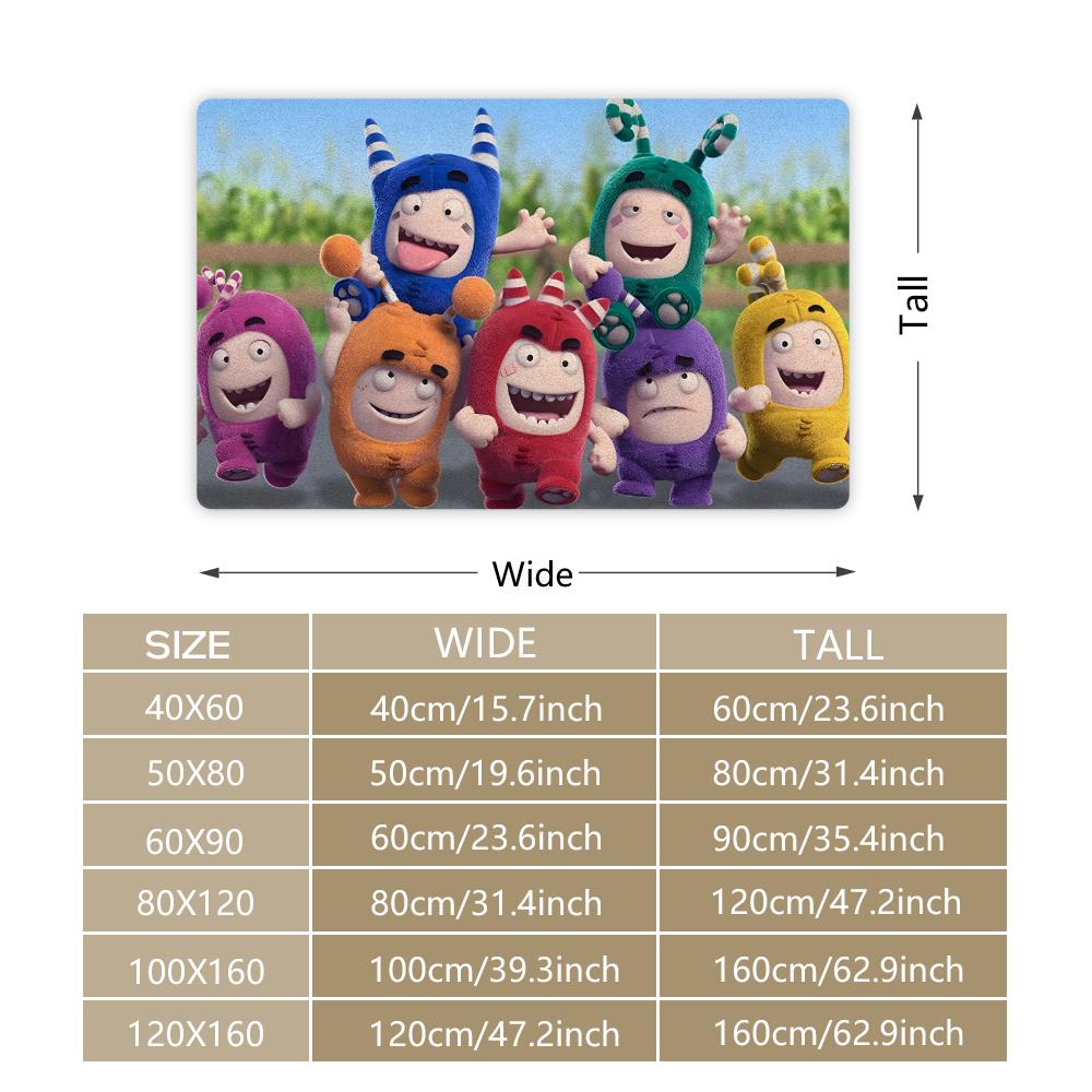 Домашний Декор Oddbods Коврик для Пола Фланелевый Коврик для Двери Нескользящий Спальня Гостиная Домашний Декор