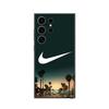 Чехол для Samsung Galaxy S25 Ultra логотип Nike фон Пальмы Калифорнии ночью