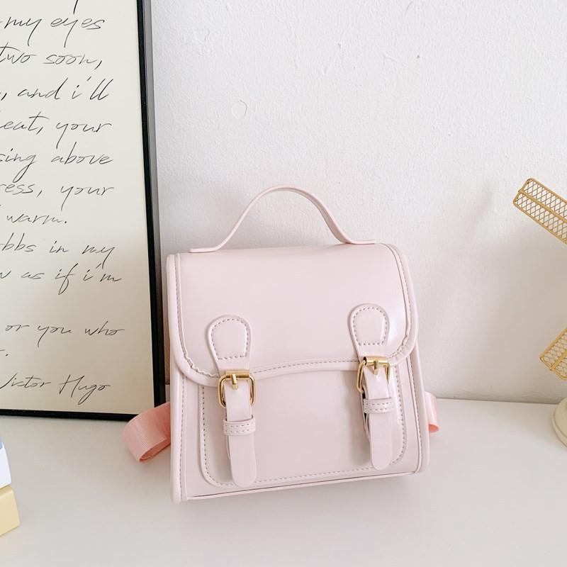 Однотонный рюкзак Детский повседневный школьный рюкзак Модный уличный подарок Мода