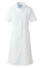Medical Uniform Nurse Wear One Piece Short Sleeve White KAZEN Apron S 020-20