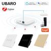 Умный выключатель Zigbee - Удаленное управление через приложение Tuya с панелью из закаленного стекла