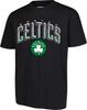 Мужская футболка NBA Boston Celtics, с изогнутым плекси-принтом, с коротким рукавом, размер XX-Large, цвет черный