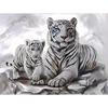 Diamond Embroidery White Tiger Handmade Diamond Painting Needlework Mosaic Cross Stitch Home Decor