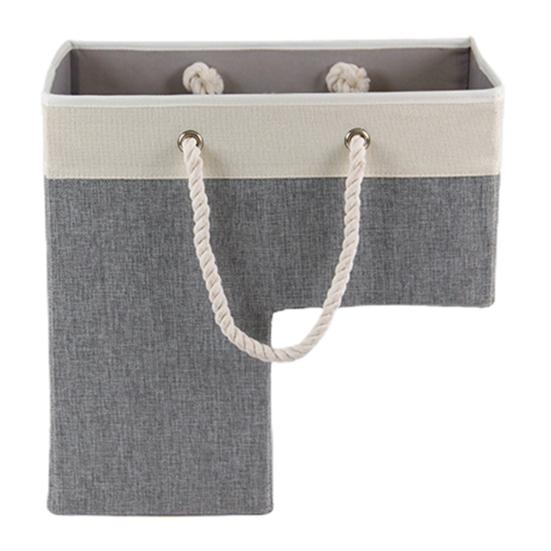 Ручка корзины Большая портативная хлопковая веревка Складная вместимость лестницы Прочная ткань с ковровым покрытием Деревянное покрытие