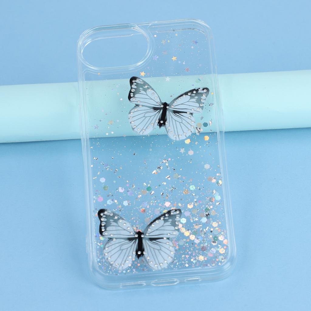 Чехол для iPhone 16e Эпоксидный ПВХ Бабочка ТПУ Эстетика Чехол для телефона