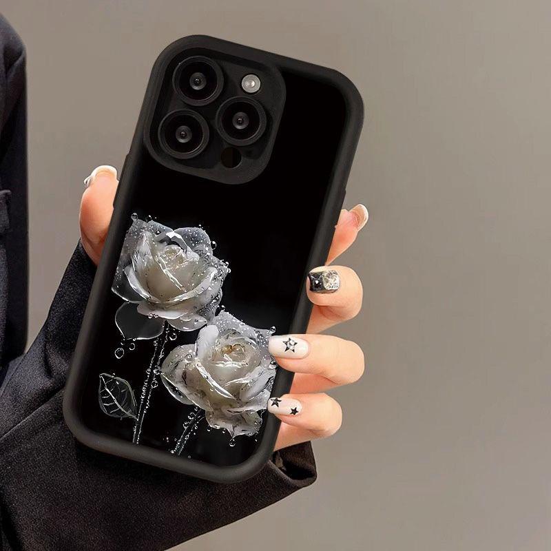 Чехол для мобильного телефона Rain and Dew Rose для iPhone17ProMax 17 Apple 16 матовый 14/15 Премиум 12 фабрика