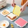 Sandwich Crisper Toast Storage Box Silicone Portable Food Storage Box  Store Reusable Lunch Boxes Dinnerware Kitchen Tools