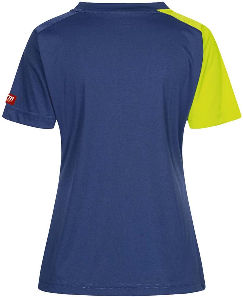 Donic Women's Peak Table Tennis Uniform, J.T.T.A (Japan Table Tennis Association) Approved, Navy/Yellow (CBEA), Size M, GL146