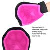 1PCS Pet Dog Cat Breathable Massage Glove Grooming Hair Comb Cleaning Bath BrushPink