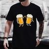 T Shirt for Men Drinking Party Team Matching Tees Cheers Beer Graphic Y2k Tops Fashion Beer DAY Plus Size Outfit Streetwear