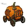 Осенний настольный centerpiece, 3D-фигурка тыквы-кареты из смолы, Ретро-фигурка сказочной тележки, Винтажное украшение для Хэллоуина, домашней вечеринки