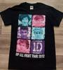 ОГРАНИЧЕННОЕ! 2012 One Direction Up All Night Tour Хлопковая черная унисекс футболка S-5XL Унисекс футболка