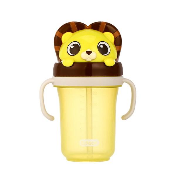 Edison Friends 3D Соломенная чашка 2 с защитой от проливания 300 мл, Lion Hyan, 1 шт.