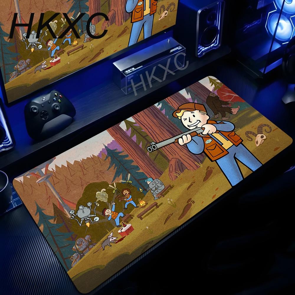 Anime FFallout XXL Mousepad Desk Accessories Keyboard Pads Carpet Thickened Desk Mat Computer Game Cabinet Lockedge Mouse Pad