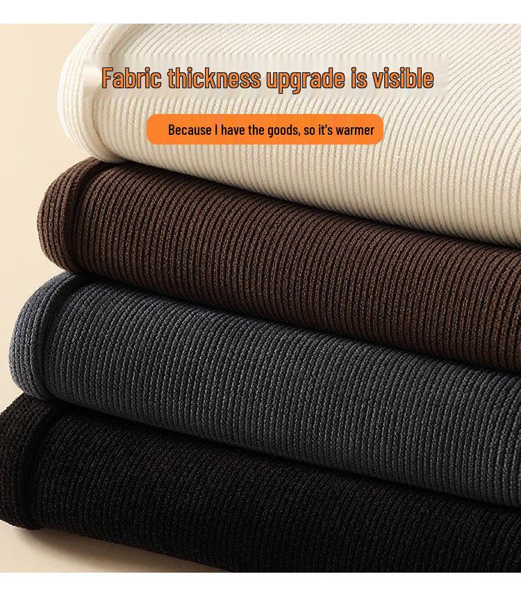 Большой размер 200 цзинь Шениль Широкие брюки с высокой талией, стройнящие, свободные, повседневные для женщин - Весна и Осень