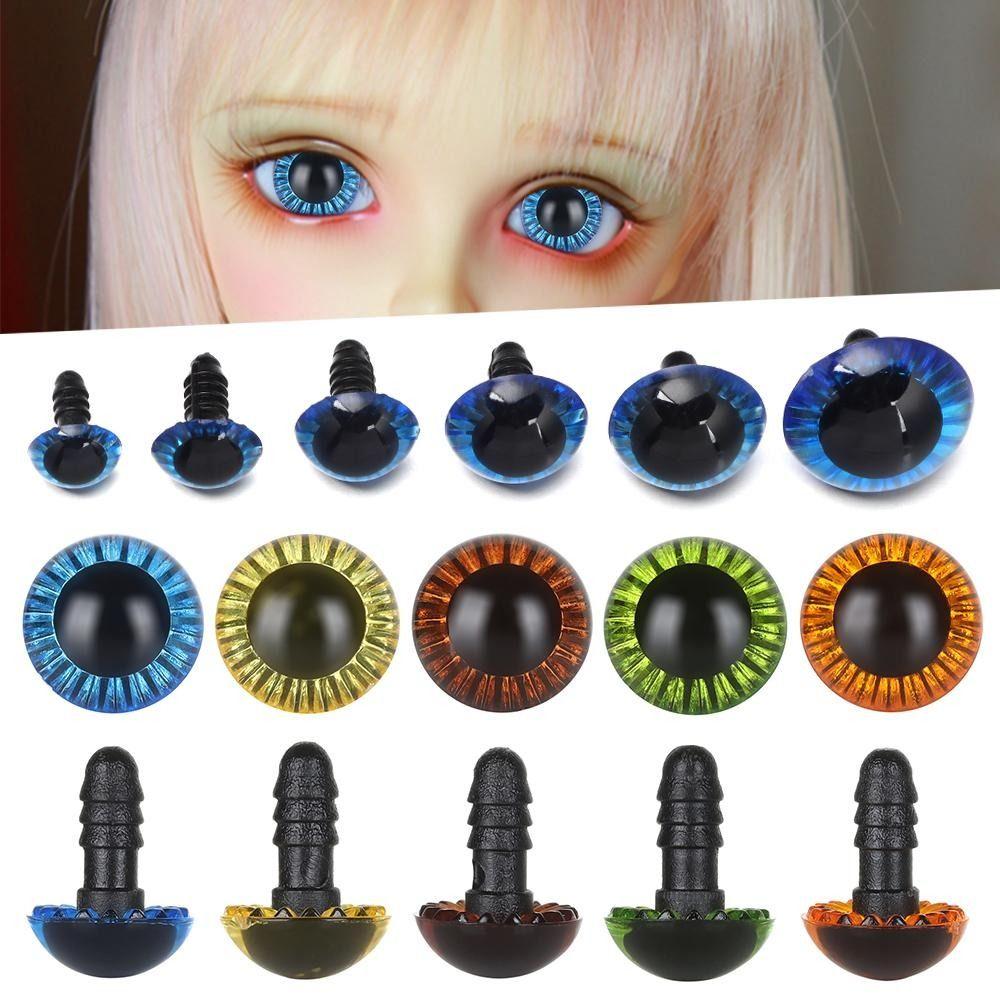 Plastic BJD Doll Laser Doll Sun Eyes Eyeball BJD Doll Eyes Laser Eyeballs BJD Doll Radiation Eye