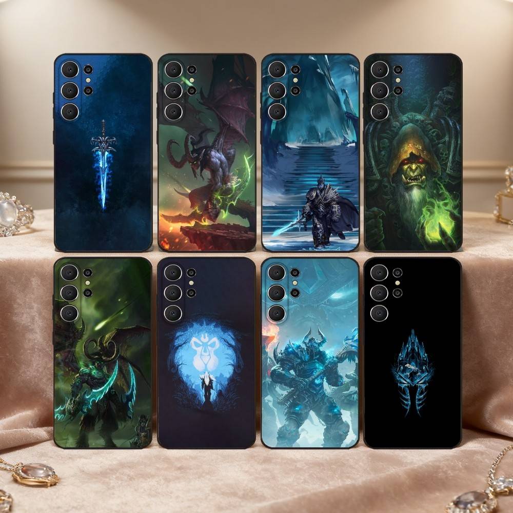 G-Game T-The W-World of W-Warcraft Phone Case For Samsung S26,S25,24,23,22,30,21,10,9,Ultra,Plus,Lite,Black Soft Case