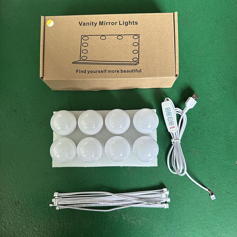 NEW Detachable Bulbs Professional Makeup Mirror Lamp USB Power Cosmetic Mirror Light Hollywood Dressing Table LED Vanity Lights