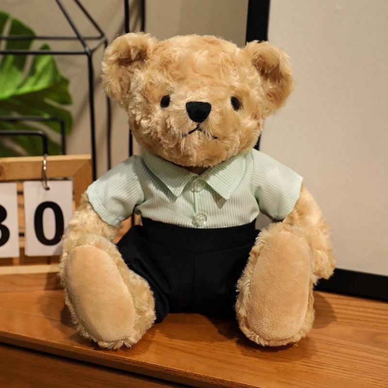 Cartoon Couple Dressed Bear Teddy Bear Doll Plush Toy Hug Bear Doll Girl Soothing Doll