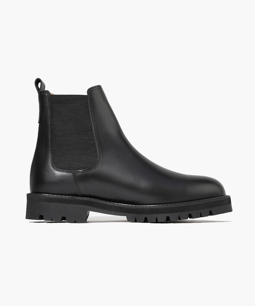 Firenze Atelier [Vibram] Standard Commando Sole Chelsea Boots 9704 [Black Fg]