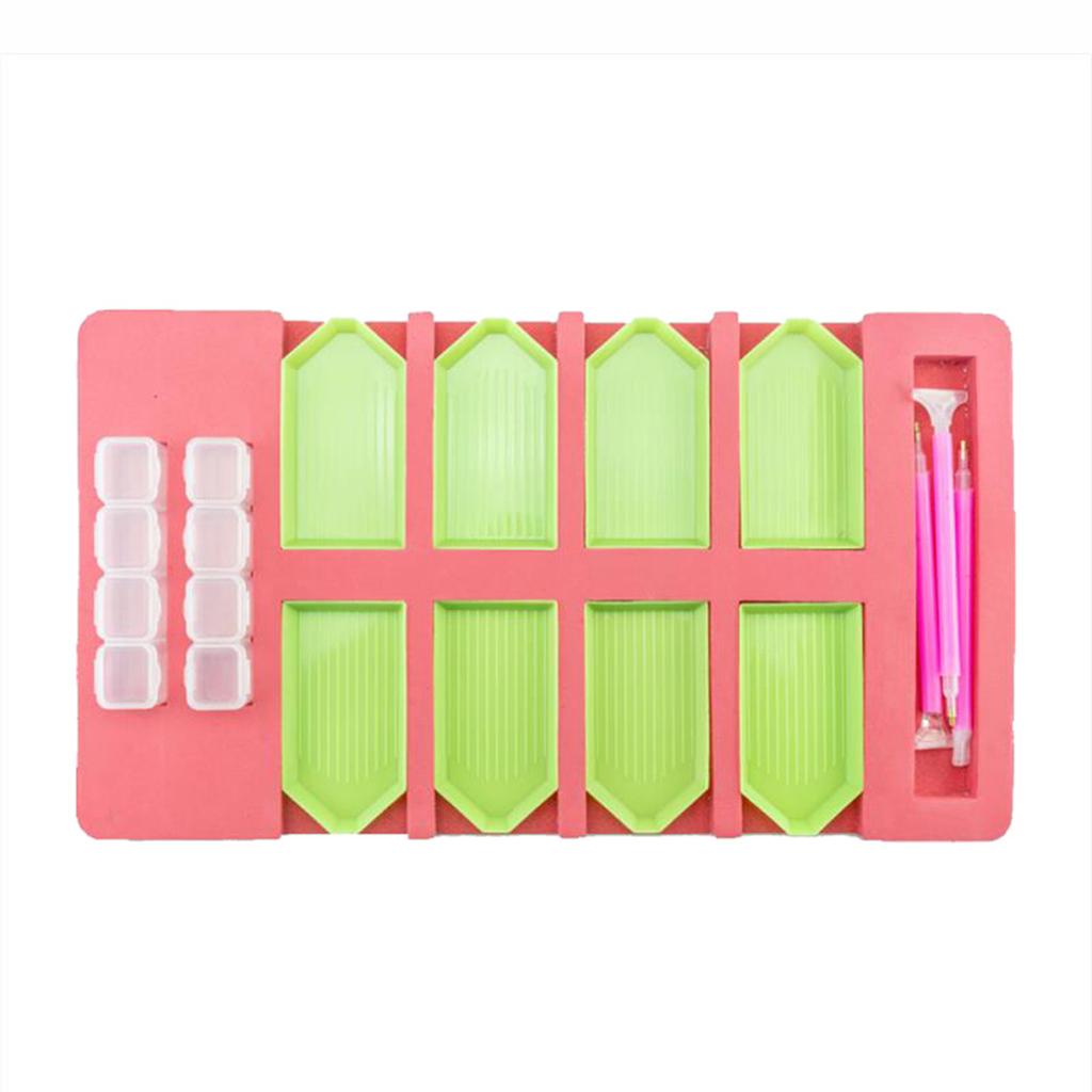 Multi-function Diamond Painting Tray Holder Drill Pen Diamond Box Organizer DIY Craft
