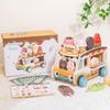 Wooden Ice Cream Cart: Educational Role-Playing Toy for Children