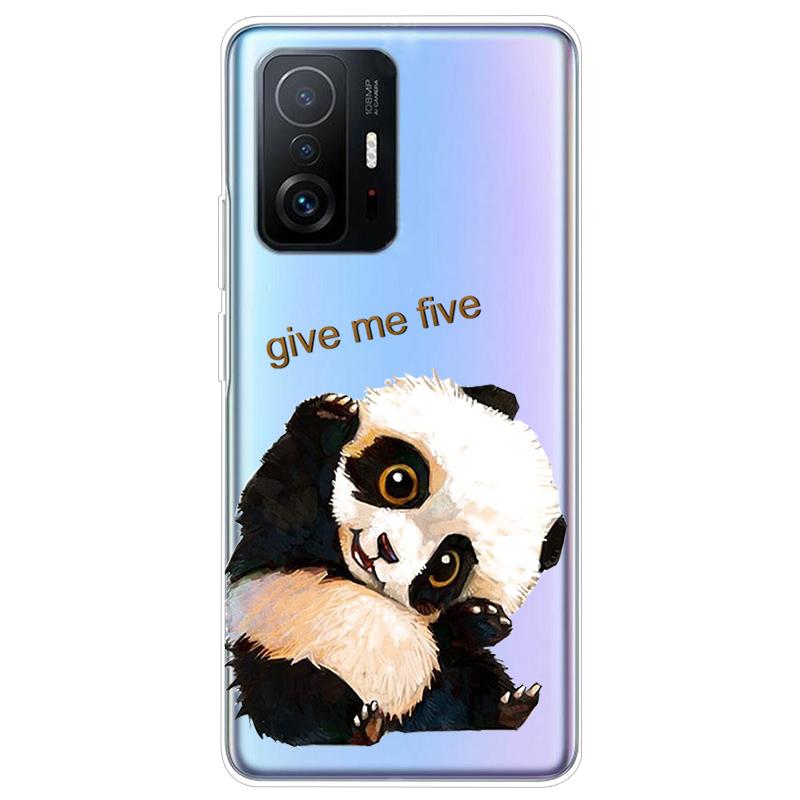 Чехол для Xiaomi 11T Pro, ТПУ Силикон, Мягкий, Мультяшный, Прозрачный Чехол для телефона Xiaomi Mi 11T 11TPro 11 T Pro, Прозрачный Coque