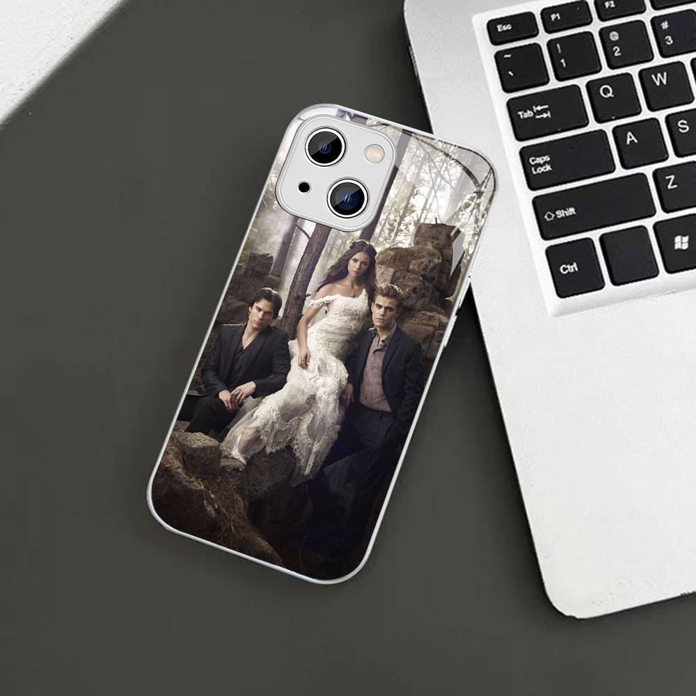 Дневники вампира ТВ Для IPhone 14 13 12 Mini 11 Pro XS Max X XR 14 Plus Закаленное стекло Чехол