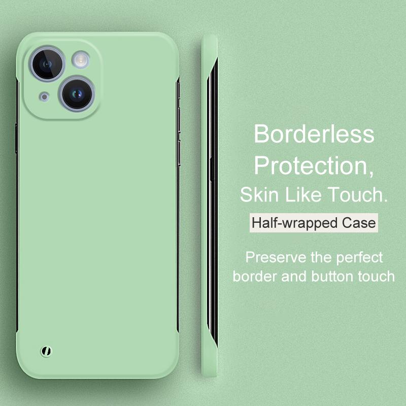 Ультратонкий матовый безрамочный чехол для iPhone 15 14 Plus 13 12 Mini 11 Pro Xs Max X Xr Se 2020 2022, твердая задняя крышка из ПК конфетного цвета