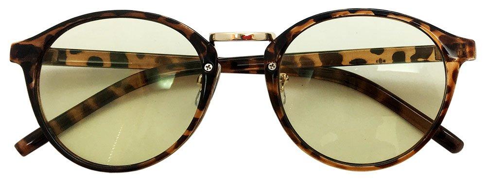 Trick Face Trick Glasses Солнцезащитные очки Защита от ближнего инфракрасного излучения Высококачественные характеристики линз производителя Sabae Бостонский тип оправы Коричневый полупрозрачный