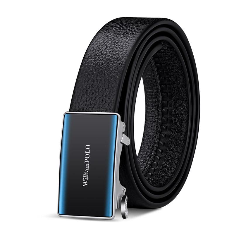 Мужской пояс из воловьей кожи Emperor, трендовый ремень с автоматической пряжкой в ​​Корейском стиле, деловой повседневный молодежный костюмный ремень