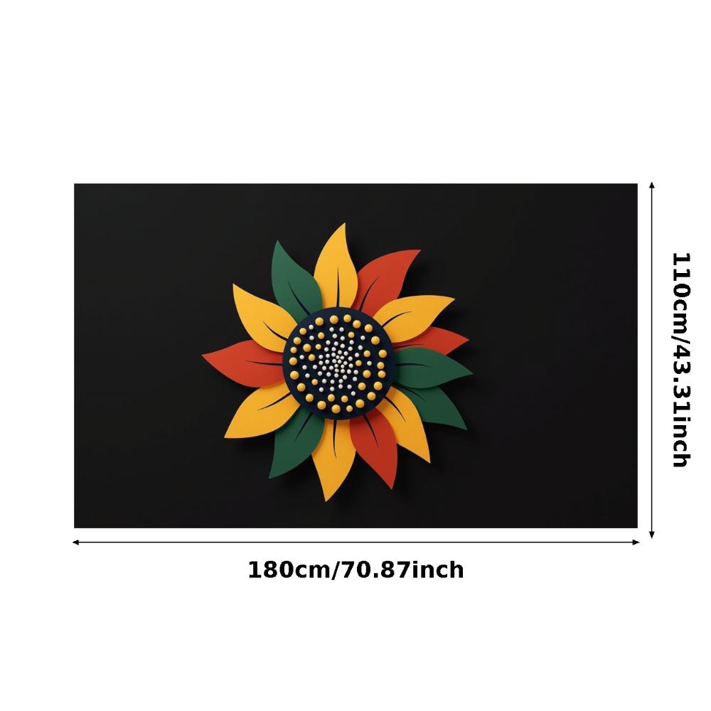 Durable Material Artistic Banner Sunflower Banner Vibrant Colors for Photo Shoot Event Backdrop Exhibition Display