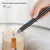 USB Rechargeable Electric Long Kitchen Ignition Stick Hanging Buckle Design Stove Windproof LED Flameless Pulse Igniter