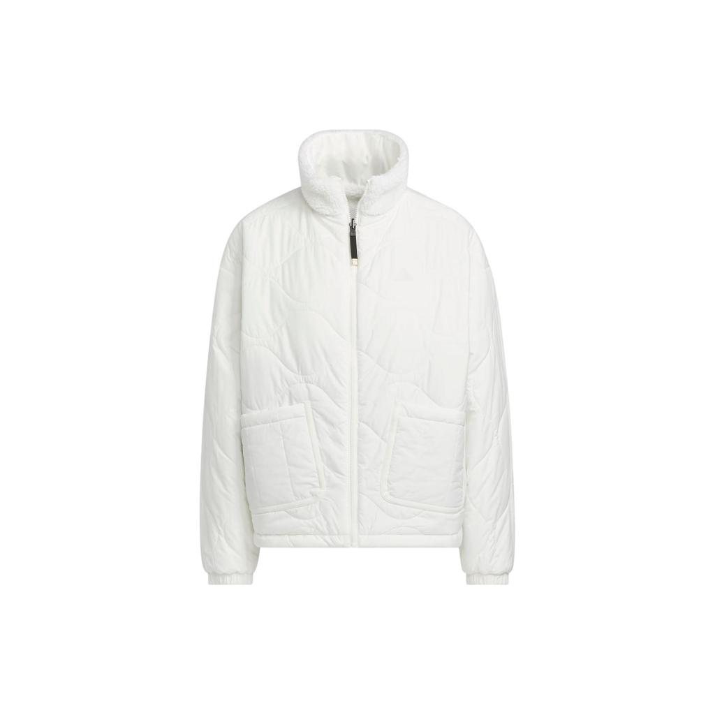 Adidas FW23 Год Дракона Серия CNY Двусторонняя флисовая повседневная свободная куртка с вышивкой Женские куртки Han-Jade-White IX5957