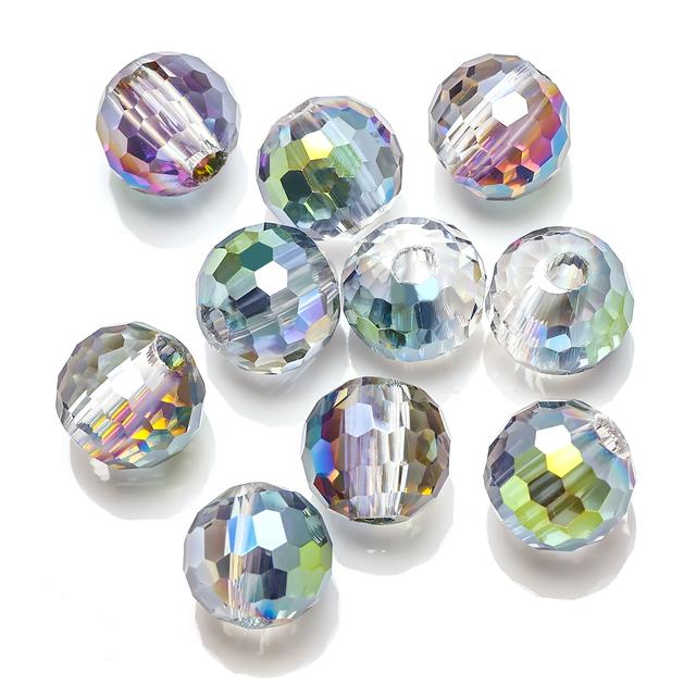 AAA 96 граненый шарик из бисера 14 мм 10 шт. подвески стеклянные бусины для изготовления ювелирных изделий DIY хрустальные поделки бисер для украшения